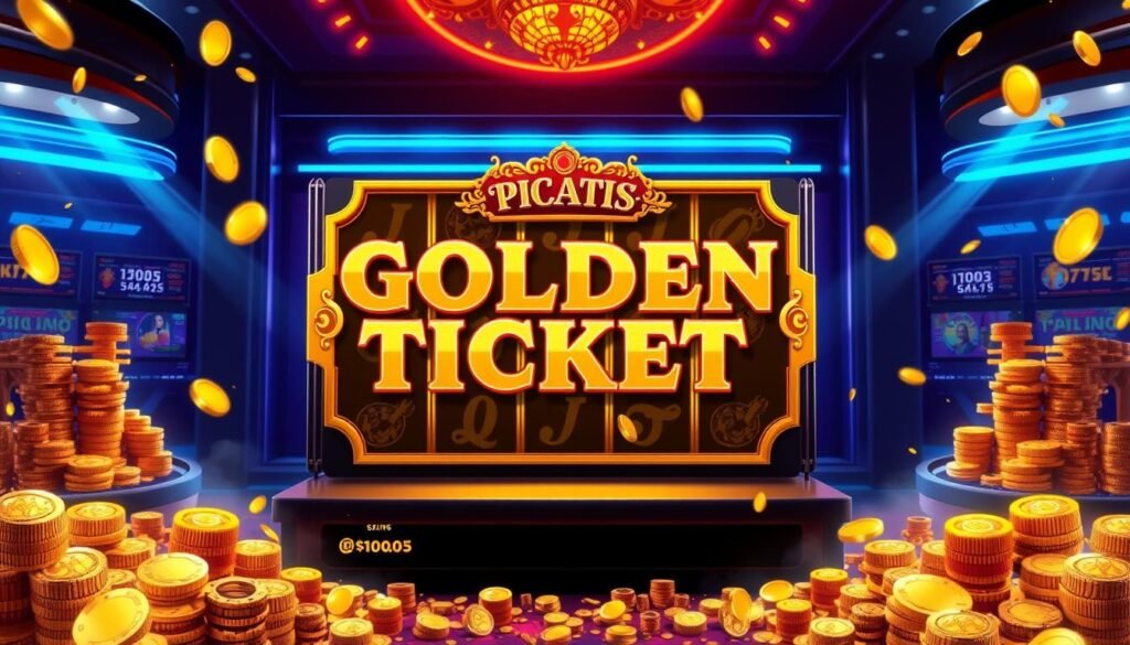 黃金入場券老虎機遊戲截圖