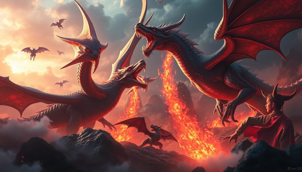 生成「魔龍之戰」遊戲的圖片