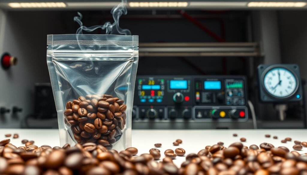 packaging of coffee beans